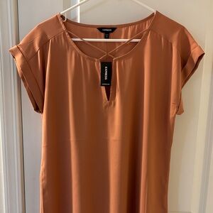 Express Women's Terracotta Blouse